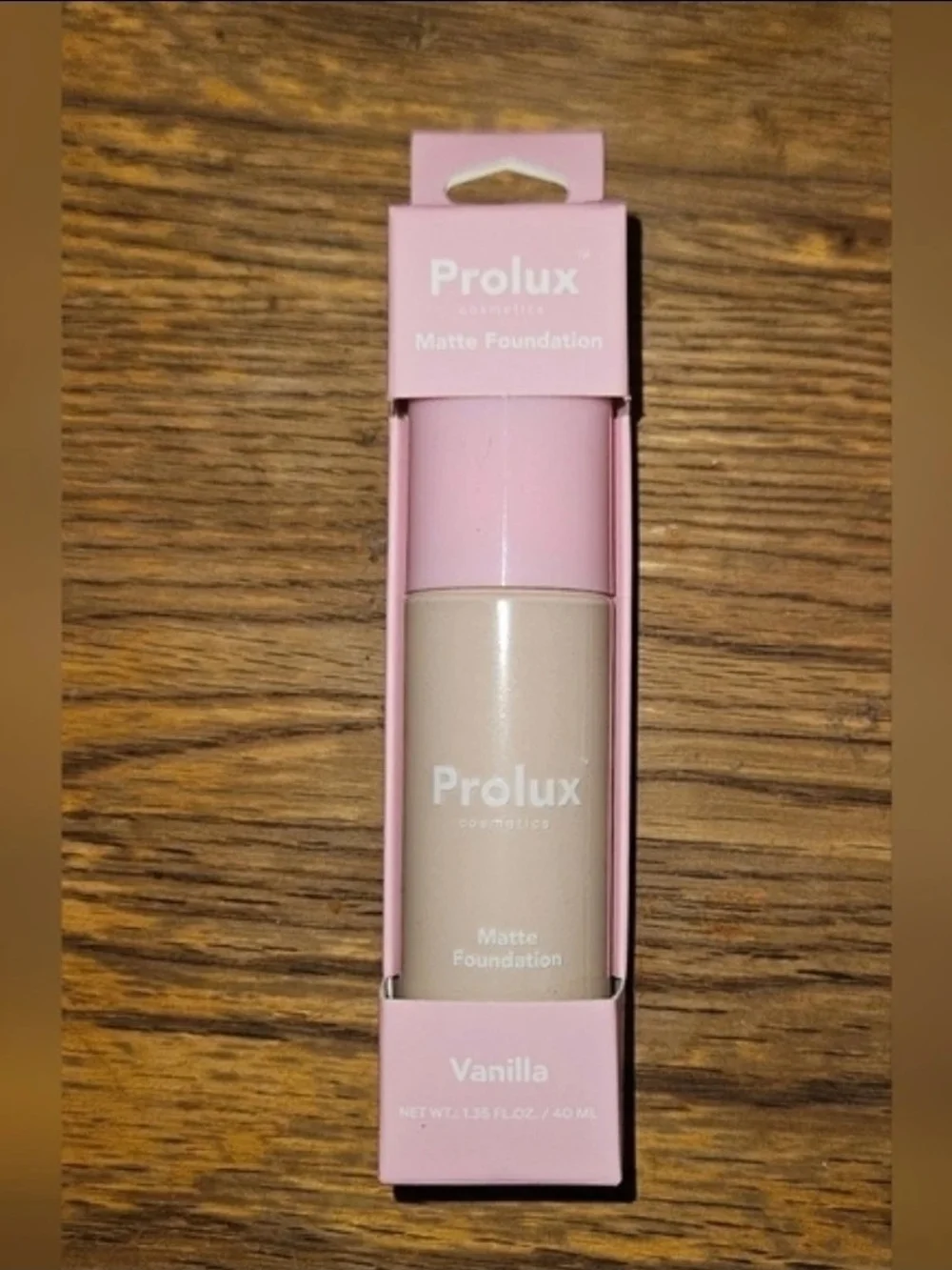 Prolux Cosmetics Matte Foundation In Vanilla BNIB 1.35fl Oz / 40ml